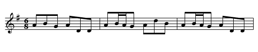 Hag at the Churn - staff notation