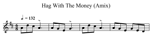 Hag With The Money (Amix) - staff notation