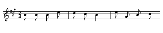 Hai puojia - staff notation
