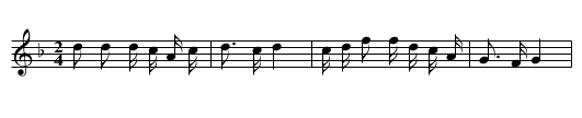 Hai tai - staff notation