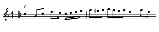 Haihintulo Marssi - staff notation