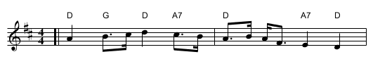 Hail to the Chief - staff notation