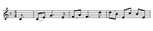 Halblauter Steirer (F.) - staff notation