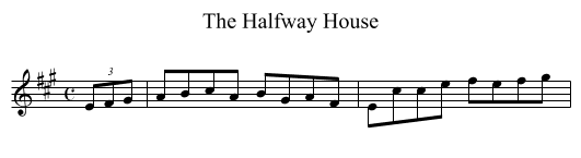 Halfway House, The - staff notation