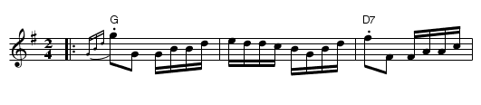 Halla-Viinen jenkka - staff notation
