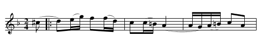 Halling 1 - staff notation