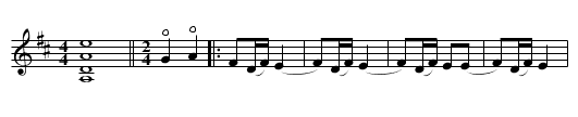Halling 2 - staff notation