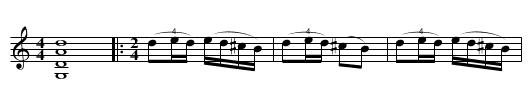 Halling 3 - staff notation