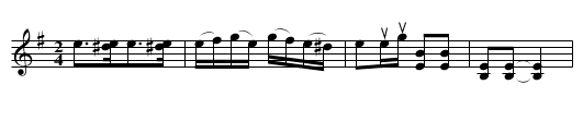 Halling efter Martinus Amundson - staff notation