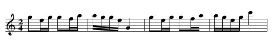Halling - staff notation