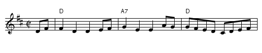 Halling - staff notation