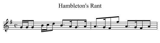 Hambleton's Rant - staff notation