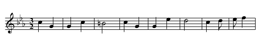 Hambleton's Round O - staff notation