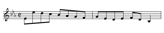 Hamburgh Dance, The - staff notation