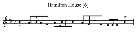 Hamilton House [6] - staff notation
