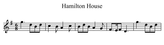 Hamilton House - staff notation