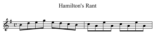 Hamilton's Rant - staff notation