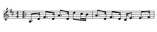 Hamilton's Strathspey - staff notation