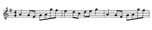 Hamish the Carpenter - staff notation