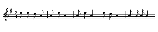 Hanchuan diao - staff notation