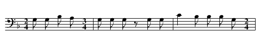 Hand Game Guessing Song (d) - staff notation