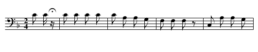 Hand Game Guessing Song (g) - staff notation