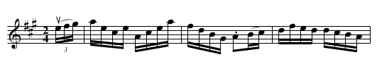 Hand Organ -- Hornpipe - staff notation