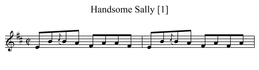 Handsome Sally [1] - staff notation