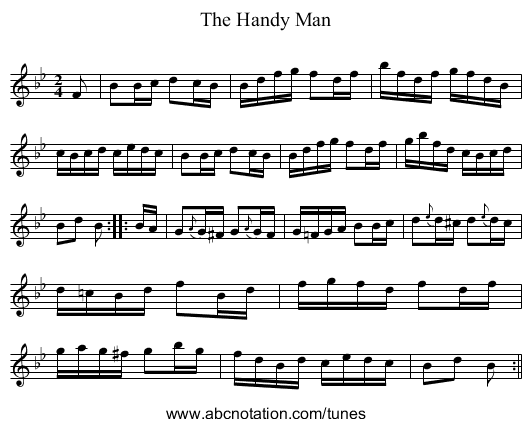 Handy Man, The - staff notation