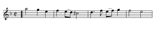Hang Sorrow - staff notation