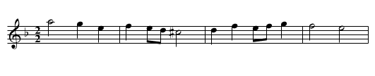 Hang Sorrow - staff notation