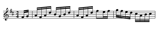 Hanover Hornpipe - staff notation