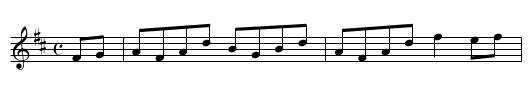 Hanover Hornpipe - staff notation