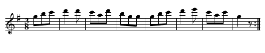 Hanover Waltz - staff notation