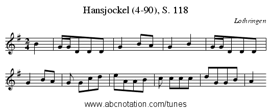 Hansjockel (4-90), S. 118 - staff notation