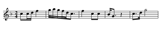 Hao cao ge - staff notation
