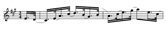 Happy Frank - staff notation
