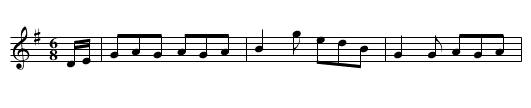Happy Mistake, The - staff notation