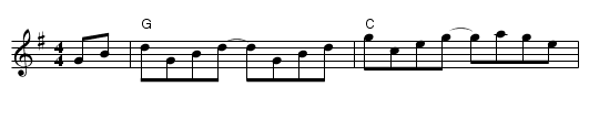 Happy One-Step, The  - staff notation