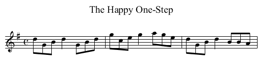 Happy One-Step, The - staff notation