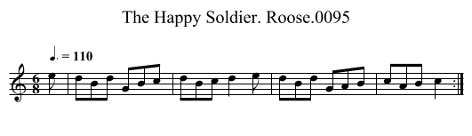 Happy Soldier. Roose.0095, The - staff notation