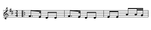 Här är gille - staff notation