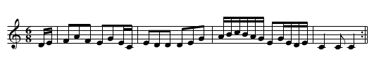 Harbour of Ballyshone - staff notation