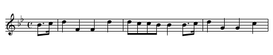 Hard is my fate - staff notation