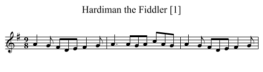 Hardiman the Fiddler [1] - staff notation