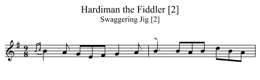 Hardiman the Fiddler [2] - staff notation