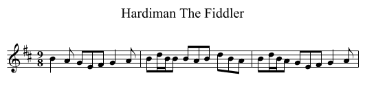Hardiman The Fiddler - staff notation