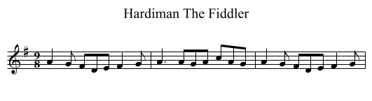 Hardiman The Fiddler - staff notation