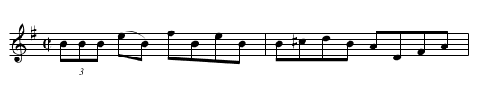 Hare Among the Heather, The - staff notation
