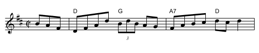 Hare    [D], the  - staff notation